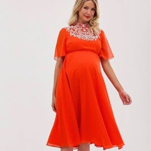 Asos Maternity beaded cocktail dress